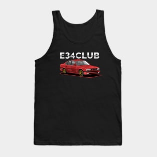 E34 CLUB - E34 Car Illustration Tank Top